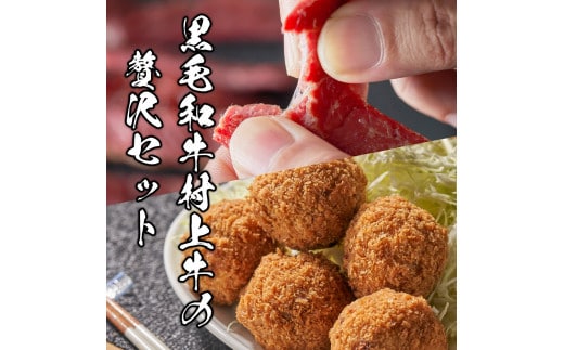 名店「吉祥寺さとう」で修行した名物丸メンチカツ 5個 &黒毛和牛ビーフジャーキー50g×2袋 セット 1031007