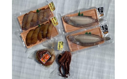 タコの味噌漬けと柳カレイ・干しタコ・アンコウの一夜干しセット2 干物 海産物 食べ比べ セット 1038002