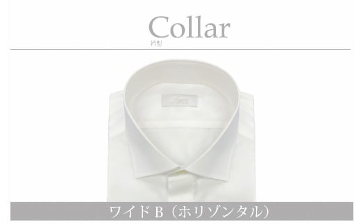 ケアも簡単!安心して着れる綿ポリ混紡メンズ用ドレスシャツ「6Lサイズ」衿型ワイドカラー(ホリゾンタル) 1080060
