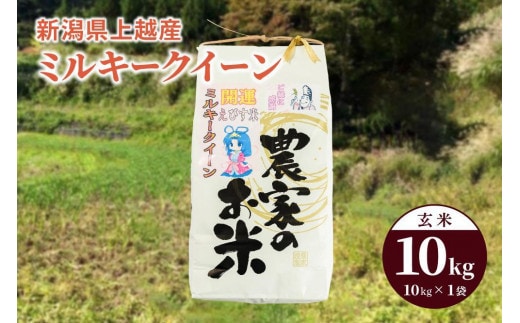令和7年産「ミルキークイーン」新潟県上越産 玄米10kg(1袋)