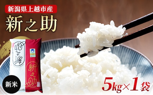 【10月中旬より順次出荷】新潟県上越市産 特別栽培米 新之助 令和7年産 5kg（5kg×1袋） ご飯 おにぎり