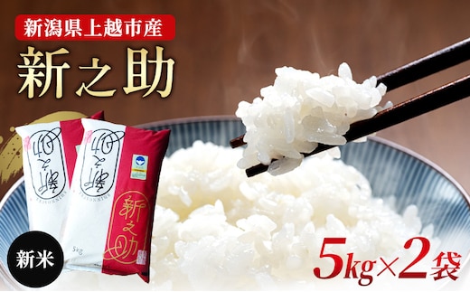 【10月中旬より順次出荷】新潟県上越市産 特別栽培米 新之助 令和7年産 10kg（5kg×2袋）ご飯 おにぎり