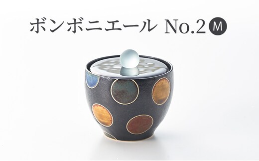 硝子と陶器のボンボニエールNo.2（M）陶芸 上越