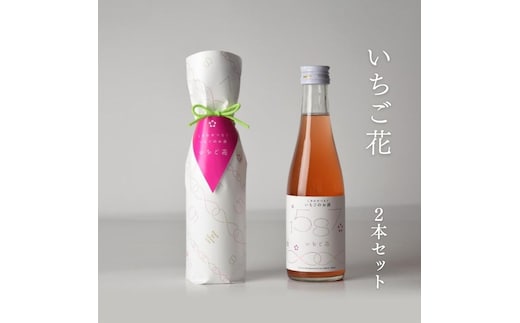 リキュール いちご × 日本酒 いちご花 2本セット お酒 酒 アルコール かたふね プレゼント ギフト 新潟 竹田酒造店