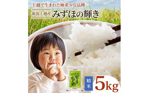令和8年産 【10月配送】 新潟県上越市産 みずほの輝き 5kg 先行予約 新米 蛍の里