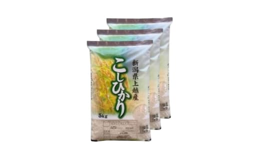 【令和8年産 先行予約】 コシヒカリ 無洗米 新潟県 上越産 15kg (5kg×3) 12か月 定期便 こしひかり 五つ星お米マイスターのいるお店 お米 精米 米 ご飯 大黒屋商店