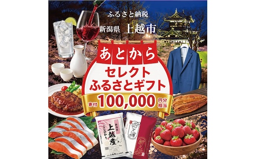 上越市 あとからセレクトふるさとギフト 寄附100,000円相当