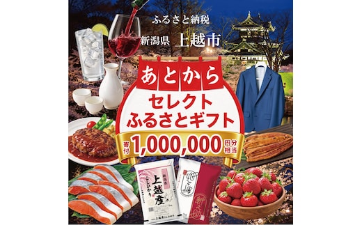 上越市 あとからセレクトふるさとギフト 寄附1,000,000円相当