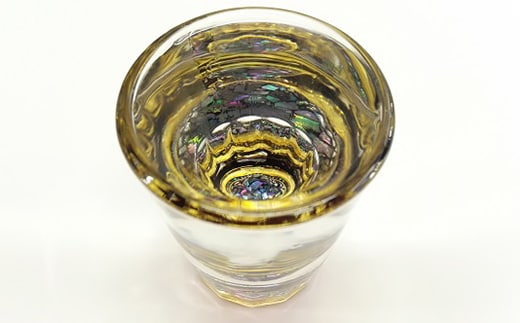 縁をつなぐ漆・螺鈿グラス（44ml）大正２年創業・老舗仏壇店の技術 ショットグラス 酒器 職人 おしゃれ 富山 魚津漆器 工房ヤマセン