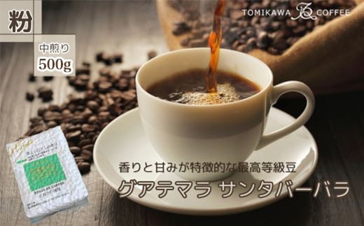 自家焙煎コーヒー豆専門店とみかわの「グアテマラ サンタバーバラ」500g（粉）