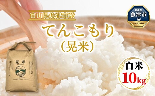 【令和8年度米】【農家直送】環境配慮「魚津のてんこもり（晃米）」10kg（白米） ｜新米 MK農産 白米 銘柄米 ご飯 おにぎり お弁当 和食 主食 国産 産地直送 甘み 香り もちもち ※2026年11月～発送