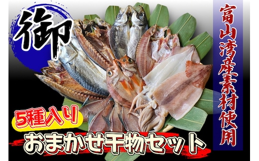 富山湾産おまかせ干物セット「御」 ※北海道・沖縄・離島への配送不可