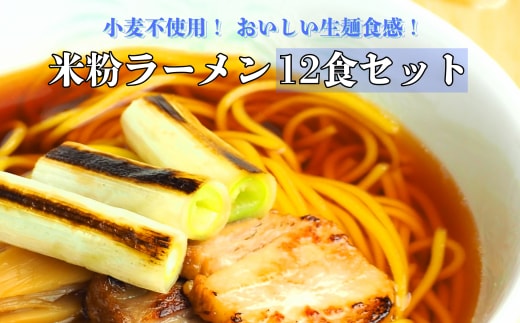 グルテンフリー 富山県産米粉 アレンジ もちもち「米粉ラーメン12食セット」※北海道・沖縄・離島への配送不可