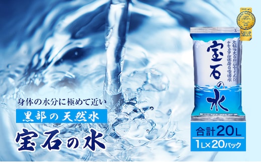 水 【20パック】宝石の水 1L×20パック/非常用 備蓄用 常温 常温保存 備蓄水/北陸/丸田工業株式会社/富山県黒部市 飲料 飲料水 飲料類 ミネラルウォーター 