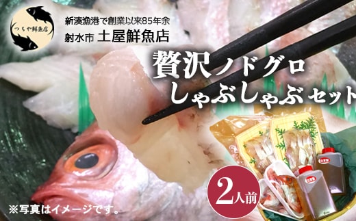 【射水市】【射水のおいしい海鮮】【新湊産】贅沢ノドグロ しゃぶしゃぶセット 2人前 ※北陸・関東・中部・近畿地方以外への配送不可