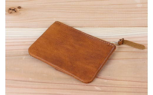 ポーチ ヌメベージュ [アトリエSASSA 富山県 朝日町 34310044]