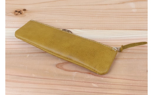 ペンケース イエロー [アトリエSASSA 富山県 朝日町 34310050]