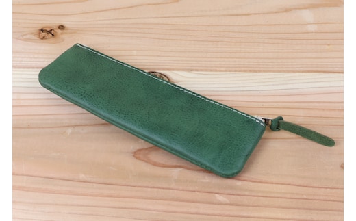 ペンケース グリーン [アトリエSASSA 富山県 朝日町 34310052]