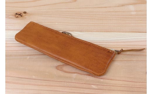 ペンケース ヌメベージュ [アトリエSASSA 富山県 朝日町 34310055]