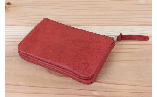 おさいふポーチ サーモン [アトリエSASSA 富山県 朝日町 34310065]