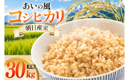 米 令和7年 コシヒカリ 玄米 30kg ×1袋 あいの風 [JAみな穂 富山県 朝日町 34310579] お米 こめ コメ こしひかり ご飯 ごはん 令和7年産 30キロ ブランド米 美味しい おいしい 富山 ふるさと納税