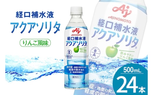 アクアソリタ(R) 500mL×24本入 [株式会社 アールネクスト 富山県 朝日町 34310518] ドリンク 水分補給 スポーツ飲料 スポーツドリンク 熱中症対策 暑さ対策 ペットボトル まとめ買い 味の素