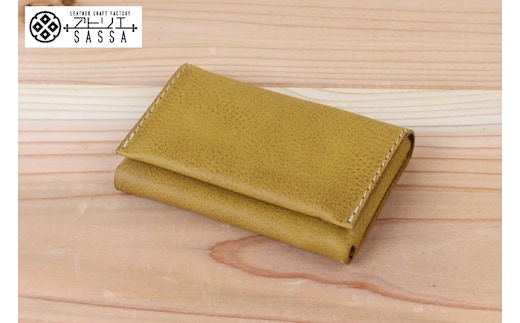 名刺入れ [アトリエSASSA 富山県 朝日町 34310573-ir] 名刺 めいし 名刺入 カードケース 革 牛革 国産 レザー手作り カードホルダー シンプル