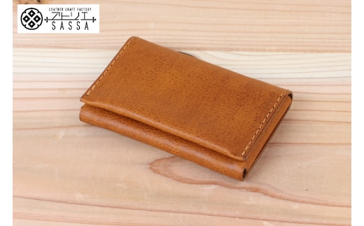 名刺入れ [アトリエSASSA 富山県 朝日町 34310573-nb] 名刺 めいし 名刺入 カードケース 革 牛革 国産 レザー手作り カードホルダー シンプル