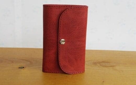 ミドル財布（ホールドあり） サーモン / アトリエSASSA / 富山県 朝日町 [34310073]