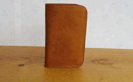 ミドル財布（ホールドなし） ヌメベージュ [アトリエSASSA 富山県 朝日町 34310083]