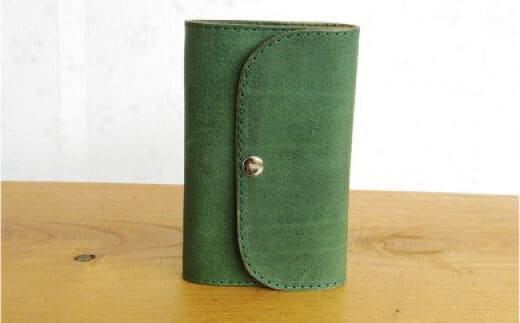 ミドル財布（ホールドあり） グリーン / アトリエSASSA / 富山県 朝日町 [34310074]
