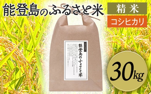 能登島のふるさと米 コシヒカリ30kg 精米 ※2026年10月～発送
