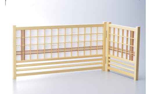 ミニ屏風(2枚折り) A正方形障子柄タイプ