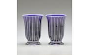 Hotto-G 耐熱燿変ガラス　ジュースグラスペア（パープル）