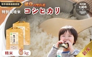 【能登半島地震復興支援】米 /能登のコシヒカリ　飯川のお米　6kg（精米3kg×2袋）特別栽培米 石川県 七尾市 能登 ※2026年10月～発送