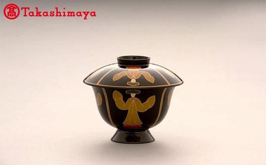 〈山中漆器〉辻 石斎 北大路魯山人写し 唐人椀（からびとわん）【高島屋選定品】 F6P-1637