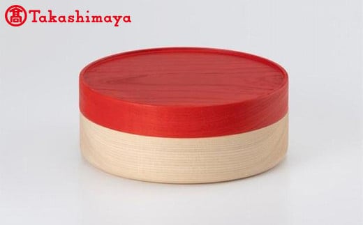 〈畑漆器店〉SOJI hako Ｌ red キャニスター1段【高島屋選定品】 小物入れ 重箱 お弁当箱 F6P-1647