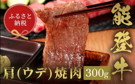 【和牛セレブ】能登牛 牛肩（ウデ） 焼肉 300g 【2026年1月以降発送】牛肉 最高級 肩肉 うで肉 シャクシ 焼肉 黒毛和牛 能登牛 和牛セレブ F6P-2143