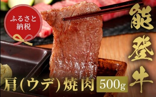 【和牛セレブ】能登牛 牛肩（ウデ） 焼肉 500g 【2026年1月以降発送】牛肉 最高級 肩肉 うで肉 シャクシ 焼肉 黒毛和牛 能登牛 和牛セレブ F6P-2145