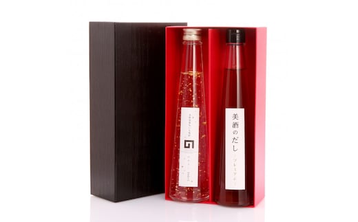 山吹セット（のみよし金箔入り・美酒のだしプレミアム 300ml×各1本）