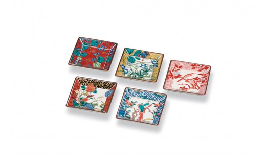4号皿揃 歴代画 民芸品 工芸品 雑貨 食器 小皿 お皿 プレート キッチン雑貨 キッチン用品