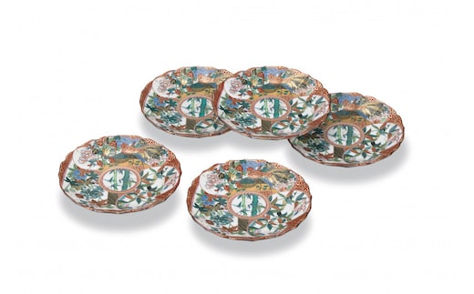 4.5号皿揃 庄三風 民芸品 工芸品 雑貨 食器 丸皿 お皿 プレート キッチン雑貨 キッチン用品