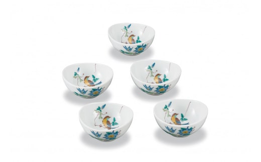 4号小鉢揃 花鳥 民芸品 工芸品 雑貨 食器 鉢皿 キッチン雑貨 キッチン用品