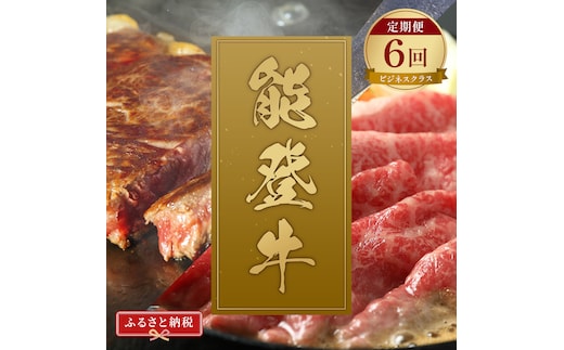 肉【定期便全6回】【和牛セレブ】能登牛 定期便「ビジネスクラス」特選 しゃぶしゃぶ すき焼き 焼肉 ステーキ ギフト 石川県 能美市