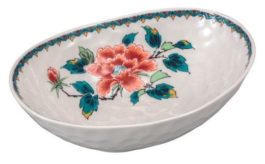 九谷焼 6号たまご鉢 赤牡丹 a01 食器 キッチン雑貨 キッチンアイテム 雑貨 お皿 食卓 テーブルコーディネート 盛鉢 盛り付け 