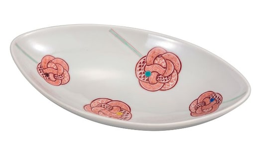 九谷焼 8.5号鉢 赤絵水引文 a01 大志窯 食器 キッチン雑貨 キッチンアイテム 雑貨 お皿 食卓 テーブルコーディネート 盛り付け 