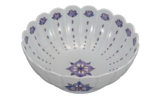 九谷焼 5.2号鉢 花菱文 a01 新田智子 食器 キッチン雑貨 キッチンアイテム 雑貨 お皿 食卓 テーブルコーディネート 盛り付け 