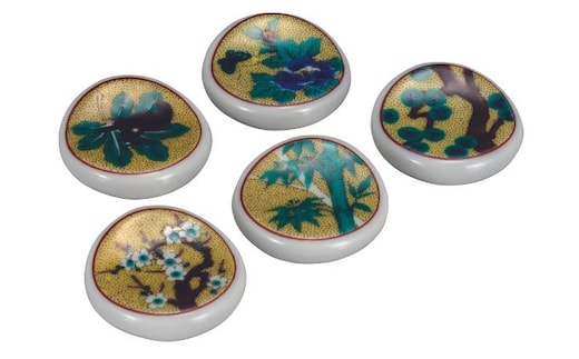 九谷焼 箸置 吉田屋絵変り a05 食器 キッチン雑貨 キッチンアイテム 雑貨 食卓 テーブルコーディネート 箸置きセット 