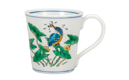 九谷焼 マグカップ かわせみ a04 