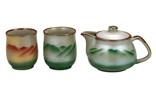 九谷焼 くつろぎ揃 連山 （網付） a03 